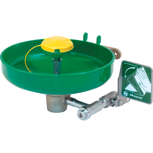 Axion&reg; Eye/Face Wash Station, Wall-Mount Installation, Plastic Bowl - Haws 7260B-7270B