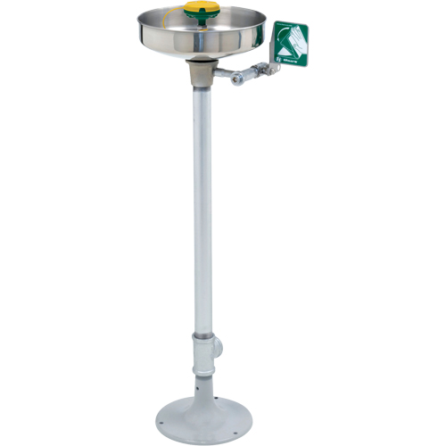 Axion&reg; Eye/Face Wash Station, Pedestal Installation, Stainless Steel Bowl - Haws 7361-7461