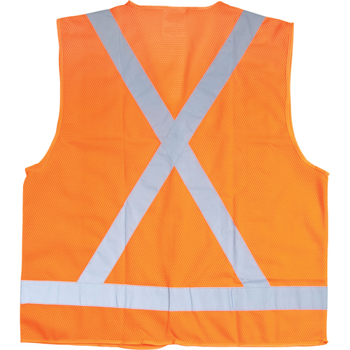 Veste de s&eacute;curit&eacute; pour la circulation, Orange haute visibilit&eacute;, Moyen, Polyester - Produits de sécurité Zenith 