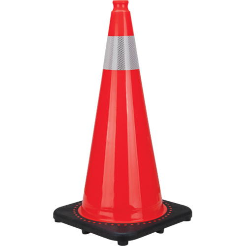Premium Traffic Cone, 28", Orange, 4" Reflective Collar(s) - Zenith Safety Products 