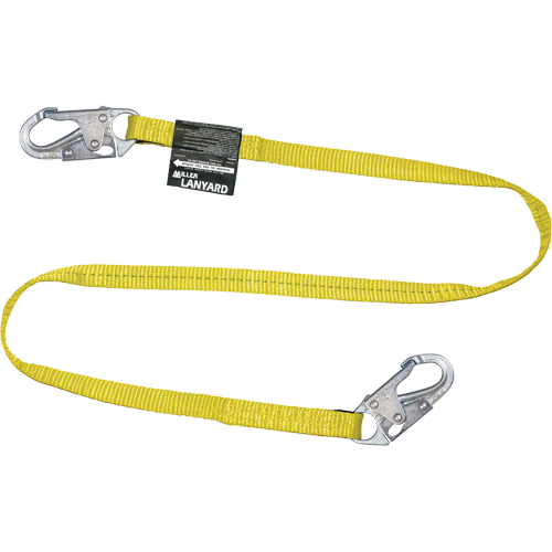 Miller&reg; Web Lanyard, 1 Legs, 6', CSA Class B, Polyester - PIP Global Safety 213WLS-Z7/6FTYL