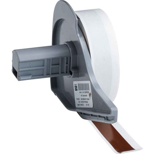 Indoor-Outdoor Label Printer Tape, Vinyl, Brown, 0.5" Width - Brady M7C-500-595-BR