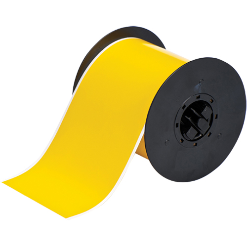 Indoor/Outdoor B-595 Tape, Vinyl, Yellow, 3" Width - Brady B30C-3000-595-YL