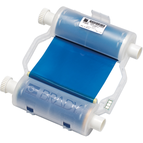 Rubans d'imprimante s&eacute;rie B30, 4,33'' x 200', Bleu - Brady B30-R10000-BL