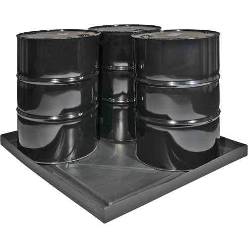 Coquilles de d&eacute;versements Econo Spill Shells , 51" lo x 47" la x 5" h, Cap. de d&eacute;versement 36 gal. US - Enpac 5004-BK