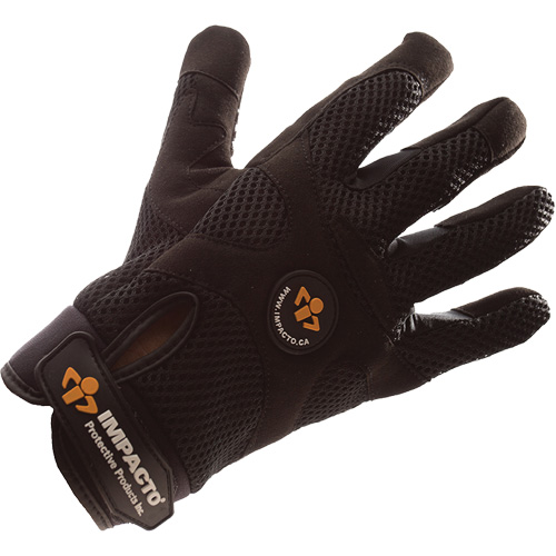 Gants antivibrations Air Glove style m&eacute;caniciens, Taille Grand, Paume Synth&eacute;tique - Impacto BG408L