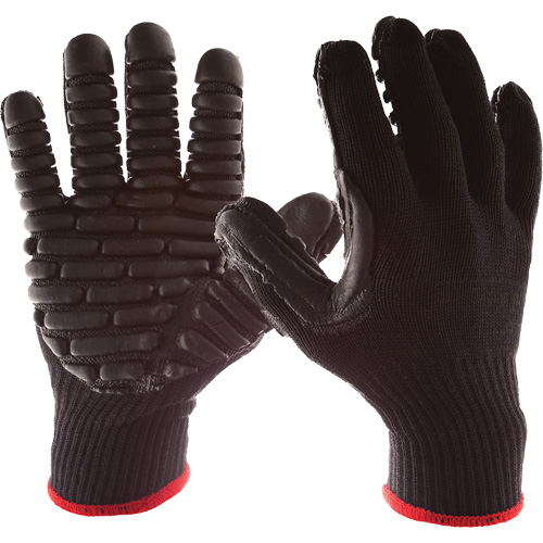 Gants amortisseur de vibration Blackmaxx, Taille Grand, Paume Synth&eacute;tique - Impacto 4732