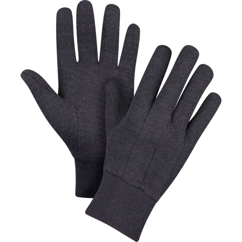 Gants de jersey, Grand, Brun, Non doubl&eacute;, Poignet en tricot - Produits de sécurité Zenith 