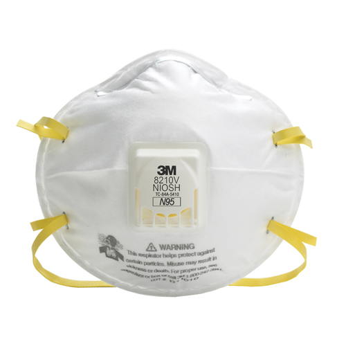 8210V Particulate Respirators, N95, NIOSH Certified - 3M 8210V