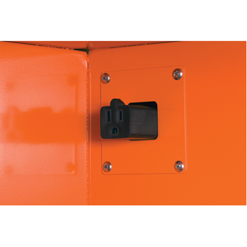 Emergency Preparedness Storage Cabinets, Steel, 4 Shelves, 65" H x 43" W x 18" D, Orange - Justrite 860002