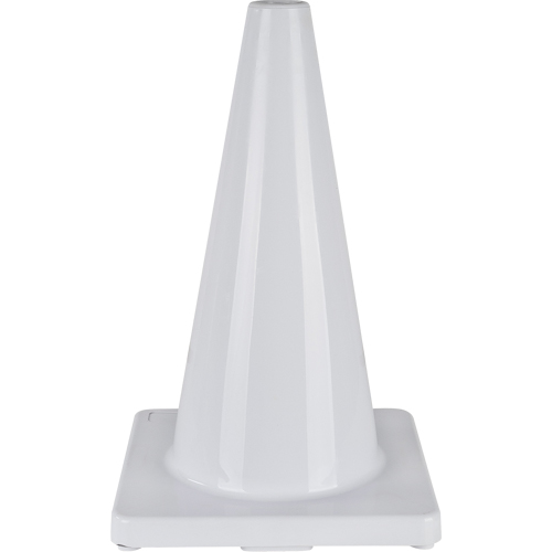 C&ocirc;ne de couleur pour la signalisation, 18", Blanc - Produits de sécurité Zenith 