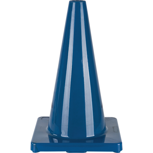 C&ocirc;ne de couleur pour la signalisation, 18", Bleu - Produits de sécurité Zenith 