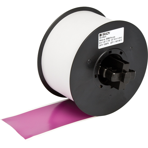 Ruban B-595 int&eacute;rieur/ext&eacute;rieur pour &eacute;tiqueteuse, Vinyle, Mauve, Largeur de 100" - Brady 113217