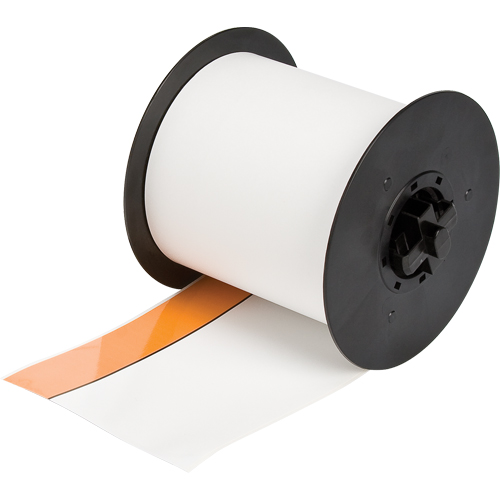 B-595 Pre-Print Header Stripe, Vinyl, Orange, 1200" Width - Brady 113227