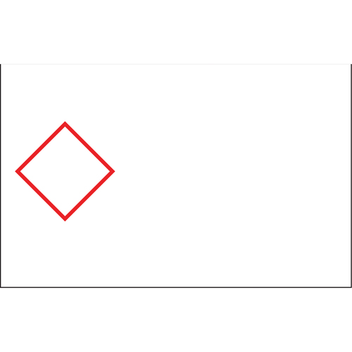 B-7569 Pre-Printed GHS/CLP Chemical Labels, Vinyl, Red/White, 4.130" Width - Brady B30-262-7569-CLP1