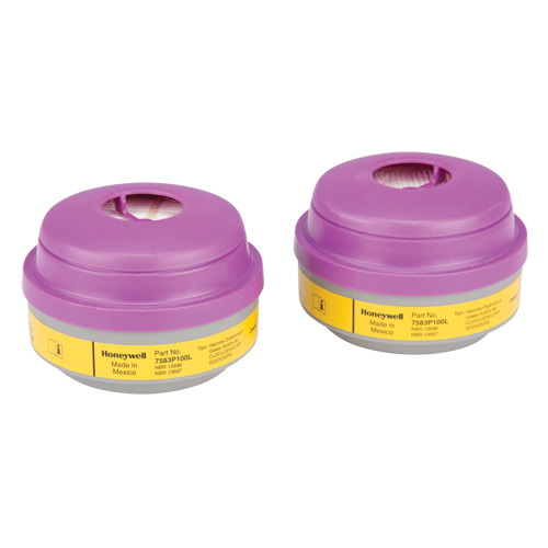North&reg; N Series Respirator Cartridges, Gas/Vapour Cartridge, Organic Vapour/Acid Gas/P100 - PIP Global Safety 7583P100L