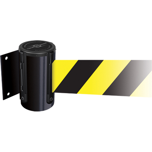 Unit&eacute;s murales Tensabarrier, Plastique, Fixation par vis, 7,5', Ruban Jaune - Tensator 896-STD-33-NO-D4-C