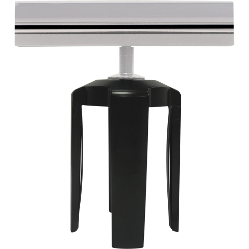 Support d'enseigne Tensabarrier avec adaptateur, Chrome - Tensator BRACKET-HDSC-1P