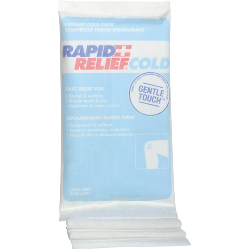Instant Compress Packs With Self-Adhering Compression Wrap, Cold, Single Use, 6" x 9" - Safecross 14138
