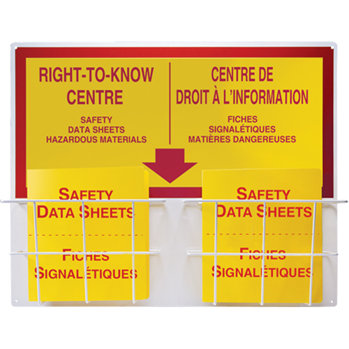 Panneaux de style panier, Anglais & français, Compris reliures - Accuform NMC FBZRS340