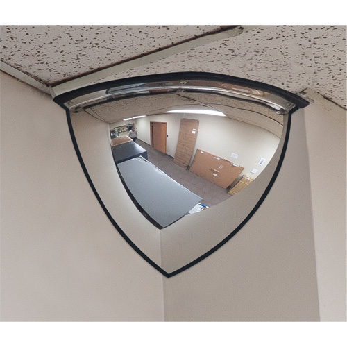 90° Dome Mirror, Quarter Dome, Open Top, 24" Diameter - Zenith Safety Products 