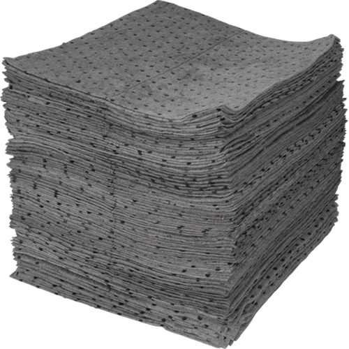 Premium Bonded Sorbent Pads, Universal, 15" x 18", 25 gal. Absorbancy - Zenith Safety Products 
