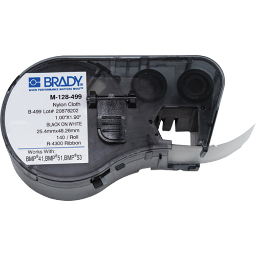 Label Maker Cartridge, Black - Brady M4-128-499