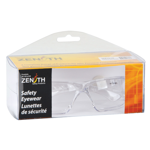 Z2200 Series Safety Glasses, Clear Lens, Anti-Scratch, Meets/Exceeds CSA Z94.3 - Zenith Safety Products 