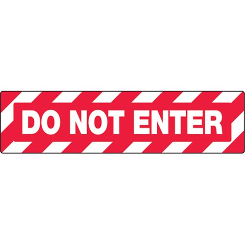 "Do Not Enter" Skid-Gard Floor Sign, Adhesive, English - Accuform NMC PSD107
