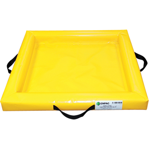 Duck Ponds Mini-Berm Containment, 37 US gal. Capacity, 5' W x 3' L x 4" H, Foam Wall - Enpac 5635-YE