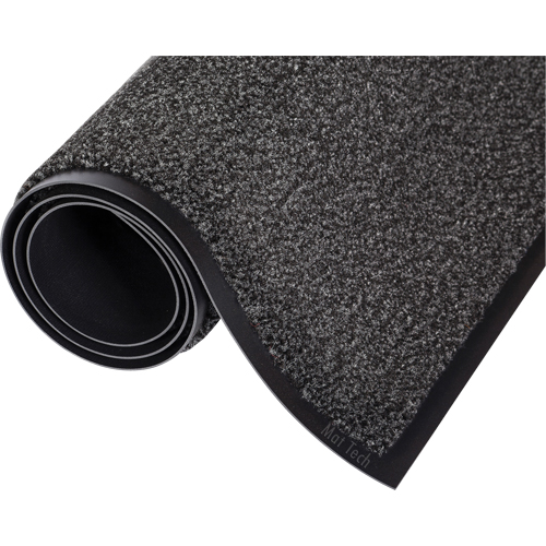 Dust-Star Mat, Wiper, 4' x 16' x 1/2", Charcoal - Mat Tech DSM454SM-16