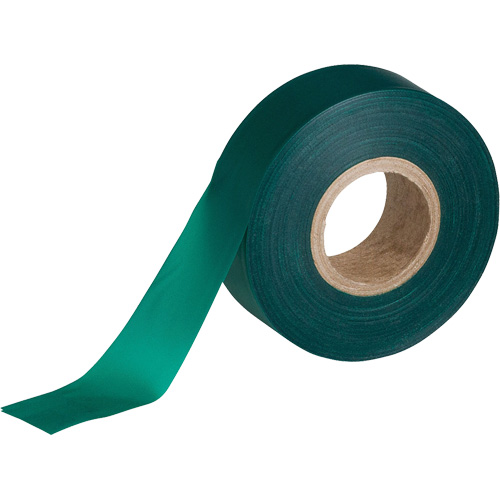 Flagging Tape, 1.188" W x 150' L, Green - Brady 58343