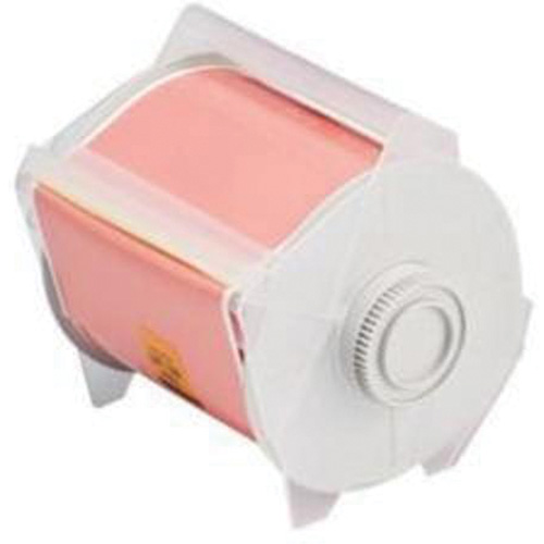 Ruban pour &eacute;tiqueteuse, Polyester, Rose, Largeur de 4" - Brady 76598