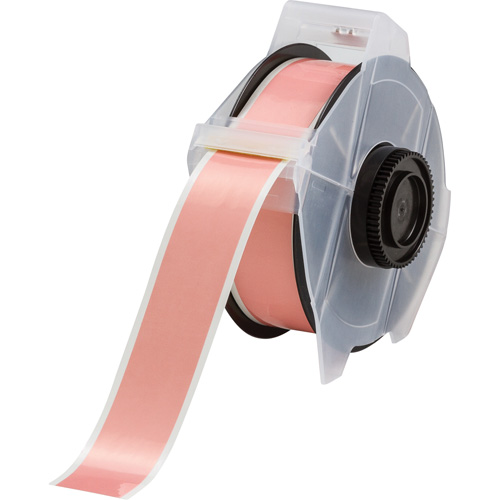 Printer Tape, Polyester, Pink, 1.125" Width - Brady 76600
