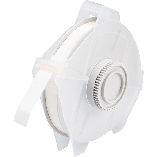 Printer Tape, Polyester, White, 0.5" Width - Brady 76613