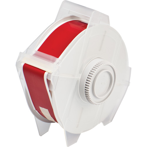 Printer Tape, Polyester, Red, 1.125" Width - Brady 76625