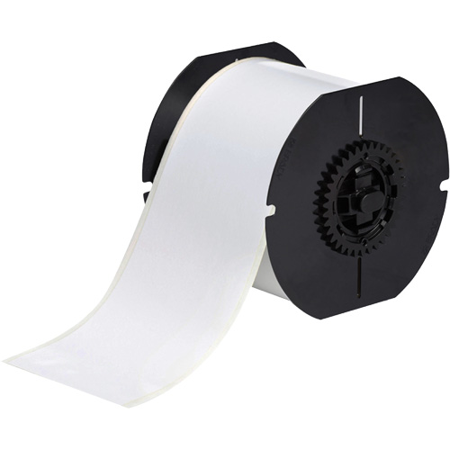 Low-Halide Printer Tape, Polyester, White, 3" Width - Brady B30C-3000-569-WT