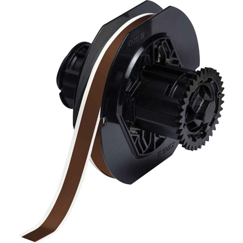 Ruban pour imprimantes d'&eacute;tiquettes int&eacute;rieures et ext&eacute;rieures, Vinyle, Brun, Largeur de 0,5" - Brady B30C-500-595-BR