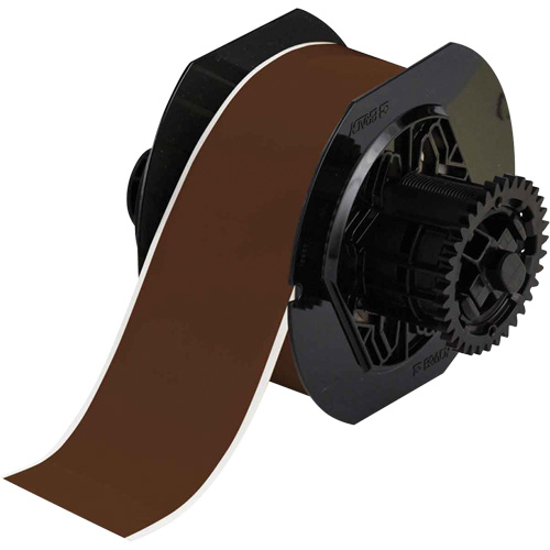 Ruban pour imprimantes d'&eacute;tiquettes int&eacute;rieures et ext&eacute;rieures, Vinyle, Brun, Largeur de 2,25" - Brady B30C-2250-595-BR