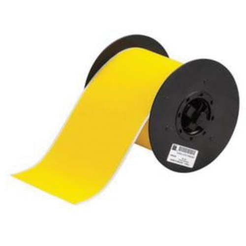ToughWash&reg; Printer Tape, Polyester, Yellow, 4" Width - Brady B30C-4000-855-YL