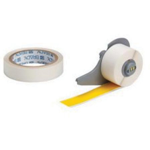 Ruban imprimable pour marquage des planchers, Polyester, Jaune, Largeur de 1" - Brady M7-1000-483-YL-KT