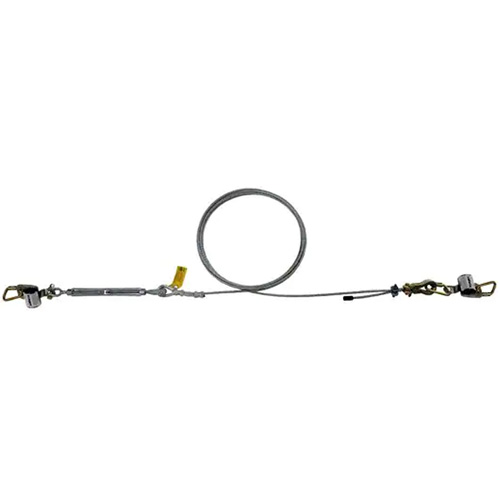 Ensemble de c&acirc;ble de s&eacute;curit&eacute; HLL SecuraSpan, C&acirc;ble galvanis&eacute; - 3M DBI Sala Protection Contre Les Chutes 7403070