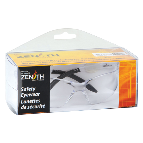 Z2400 Series Safety Glasses, Clear Lens, Anti-Scratch, ANSI Z87+ - Zenith Safety Products 