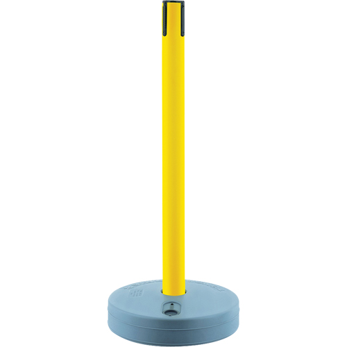Tensabarrier ext&eacute;rieur - poteaux r&eacute;cepteurs, Hauteur de 37", Jaune - Tensator 885-35-35-RCV