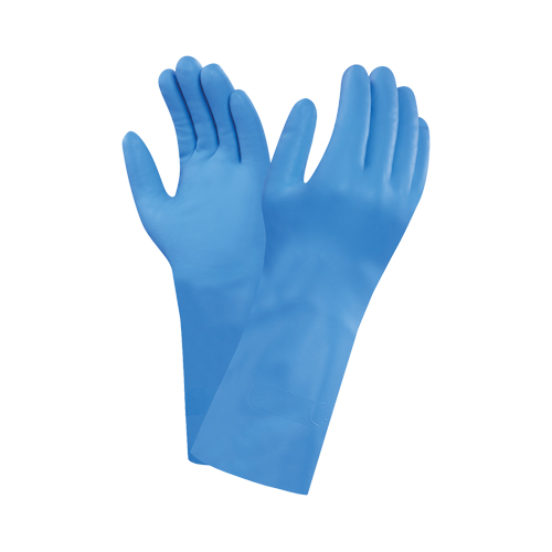 VersaTouch&reg; 37-501 Gloves, Size Small/6.5, 13" L, Nitrile, Flock-Lined Inner Lining, 16-mil - Ansell 37501065