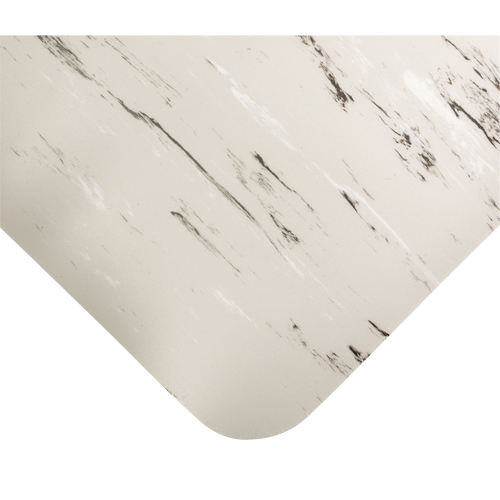 Tapis antimicrobiens Tile-Top Select no 494, Lisse, 3' x 60' x 7/8", Gris, PVC - Wearwell 494.78X3X60GY