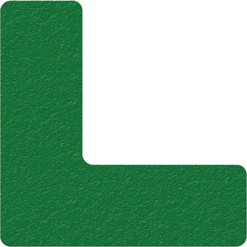 Lean 5S Manufacturing Markers, L, 6" L x 6" W, Green, Vinyl - Incom Top Tape & Label LM110G