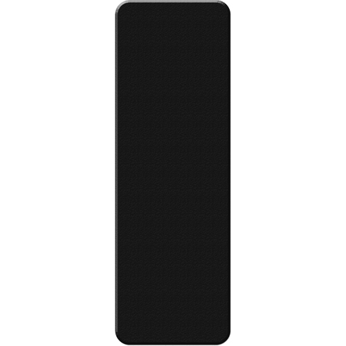 Armor Stripe Lean/5S Markers, Rectangle, 6" L x 2" W, Black, Plastic - Incom Top Tape & Label ASM100K