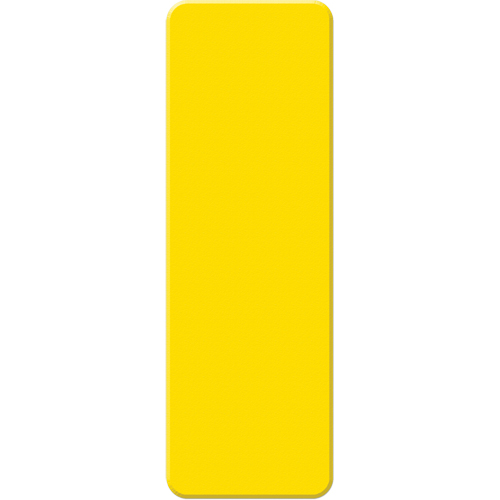 Marqueurs all&eacute;g&eacute;e/5S Armor Stripe, Rectangle, 6" lo x 2" la, Jaune, Plastique - Incom Top Tape & Label ASM100Y