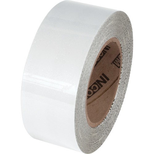 Ruban de marquage pour plancher Tuff Mark, 4" x 100', Polyester, Blanc - Incom Top Tape & Label TM1104W